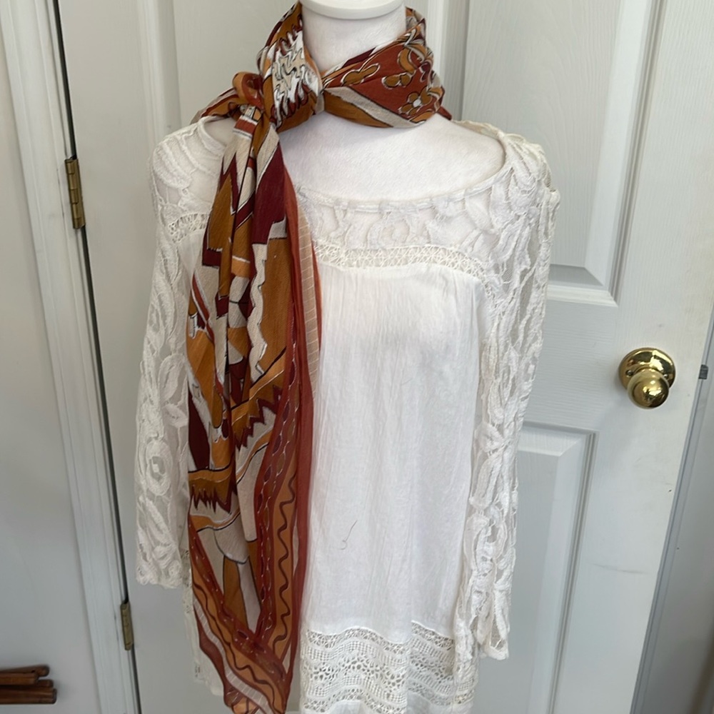 RACHEL ZOE GEOMETRIC SCARF NWOT
